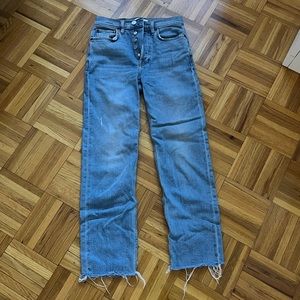 Re/Done denim jeans- stovepipe style